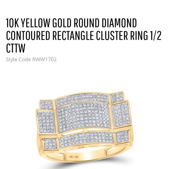 10k Real Gold Men’s Real Diamond Ring. BEAUTIFUL!! - Picture 4 of 6